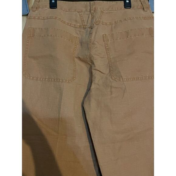 Linen & Cotton ''Abe'' Pants in Gold Earth Orange size 33 - Picture 6 of 7